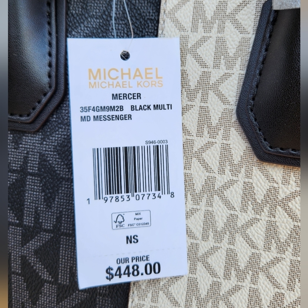 MK Mercer Medium Satchel Messenger Bag - Picture 8 of 9